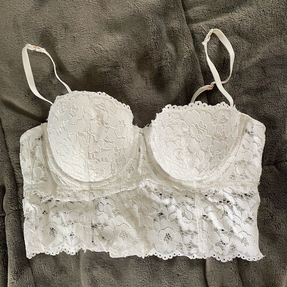 H&M Lacy White Push up Bra